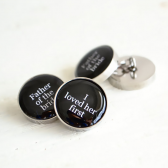 Father of the Bride Double sided cufflinks