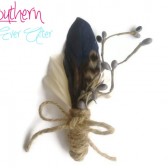 Rustic Navy & Twine boutonniere