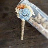 Flower Girl Flower Wand- Mini Wedding Bouquet, Toss Bouquet, Junior Bridesmaid Bouquet, Throw Away Bouquet