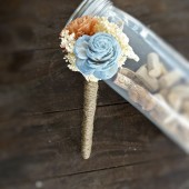 Flower Girl Flower Wand- Mini Wedding Bouquet, Toss Bouquet, Junior Bridesmaid Bouquet, Throw Away Bouquet