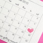 Save The Date Calendar Card