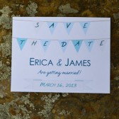 Garland Save the Date Card