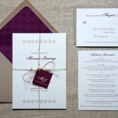 Geometric Rustic Wedding Invitations