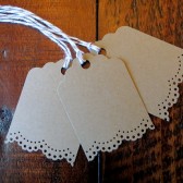 Small Blank Doily Lace Gift Favor Tags