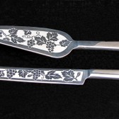 Vineyard Wedding Cake Server Set