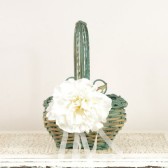 Mint Green Flower Girl Basket