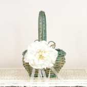 Mint Green Flower Girl Basket