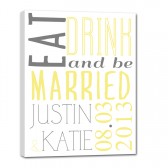 Eat Drink and Be Married Sign
