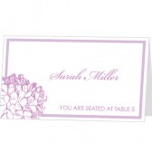 Hyndrangea Place Card Template