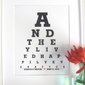 Handmade wedding sign