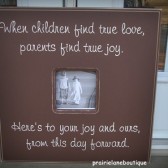 Wedding Quote Gift for Parents 20x20 Frame