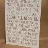 Modern and Simple Rehearsal / Save the Date/ Engagement / Party / Birthday Poster Style Invitation