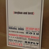 Rehearsal Dinner / Wedding / Save the Date Engagement Party / Birthday Southern / Country Poster Hatch Style Invitation Set