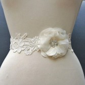 Ivory Lace Sash