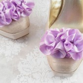 Lavender Shoe Clips