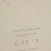 Modern Simple Southern Layered Dot Save the Date / Wedding / Birthday / Rehearsal Dinner / Party / Custom Printed Darby Cards Invitation