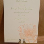 Simple Flower / Elegant Save the Date / Poppy / Bridal Shower / Wedding / Small Invitation / Party / Dinner / Cocktail Supper