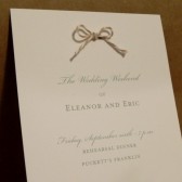 Wedding Weekend / program / itinerary / Welcome Weekend Basket / Day by Day Printed and Designed by Darby Cards