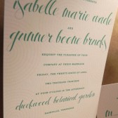 Simple Calligraphy Circle Dot / Vintage Modern / Sun / Dandelion / Rehearsal Dinner / Wedding / Party / Custom Printed Invitation