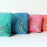 Personalized Embroidered Bags, Bridesmaid Gift