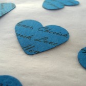 Custom Heart Confetti (Blue)