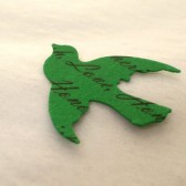 Custom Bird Confetti (Green)