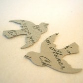 Custom Bird Confetti (Silver/Gray)