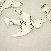 Custom Bird Confetti (White)