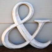 Custom Color, Distressed Ampersand