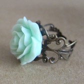 Mint Rose Ring