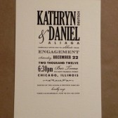 Engagement Party / Southern / Modern Hatch / Marriage / Printed Simple / Modern Custom Invitation / Country / Fun Party Card by Darby Cards