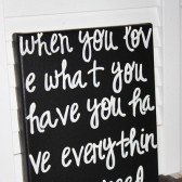 When you love what you have handpainted canvas