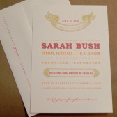 Derby Day / Bridal Shower / Wedding / Bachelorette / Gold and Pink / Horse Race / Vintage / Modern / Custom Printed Invitation