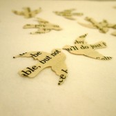 Book Page Bird Confetti