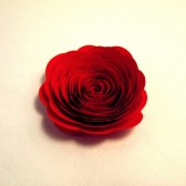 Paper Flowers // Custom Valentine Handmade Paper Roses Red