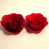 Paper Flower Rose Red