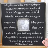 Old Marriage Prayer 20" x 20" Picture Frame