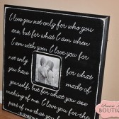 20x20 Picture Frame E. Browning Quote