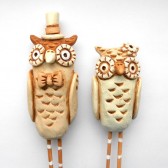 Natural Wedding Owls