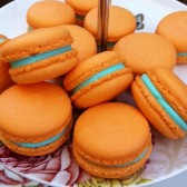 Edit Renew PromoteCopy Deactivate Delete Stats Vanilla Macarons - Orange Macaron with Aqua Blue Ganache