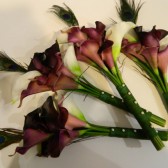 Calla Lily Peacock Bouquets