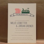 Kitchen and Tool Shower / His and Hers / Banner / Bridal Shower / Preppy and Modern / Custom Design by Darby Cards