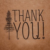 Woodsy Thank You Stamp