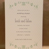 Bridal / Wedding / Tea / Birthday / Shower / Party Inivtation / Couple Shower / Clover / Sweet Spring / Flowers / Custom