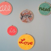 Beatles All You Need is Love Hoop Art 