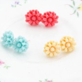Small Flower Post Earrings