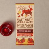 Woodsy Fall Wedding Invitation Set