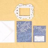 Modern Script Wedding Invitation Set