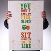 Sit Where You'd Like Ceremony Poster