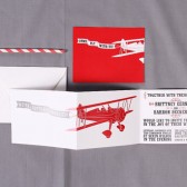 Airplane Wedding Invitation Set